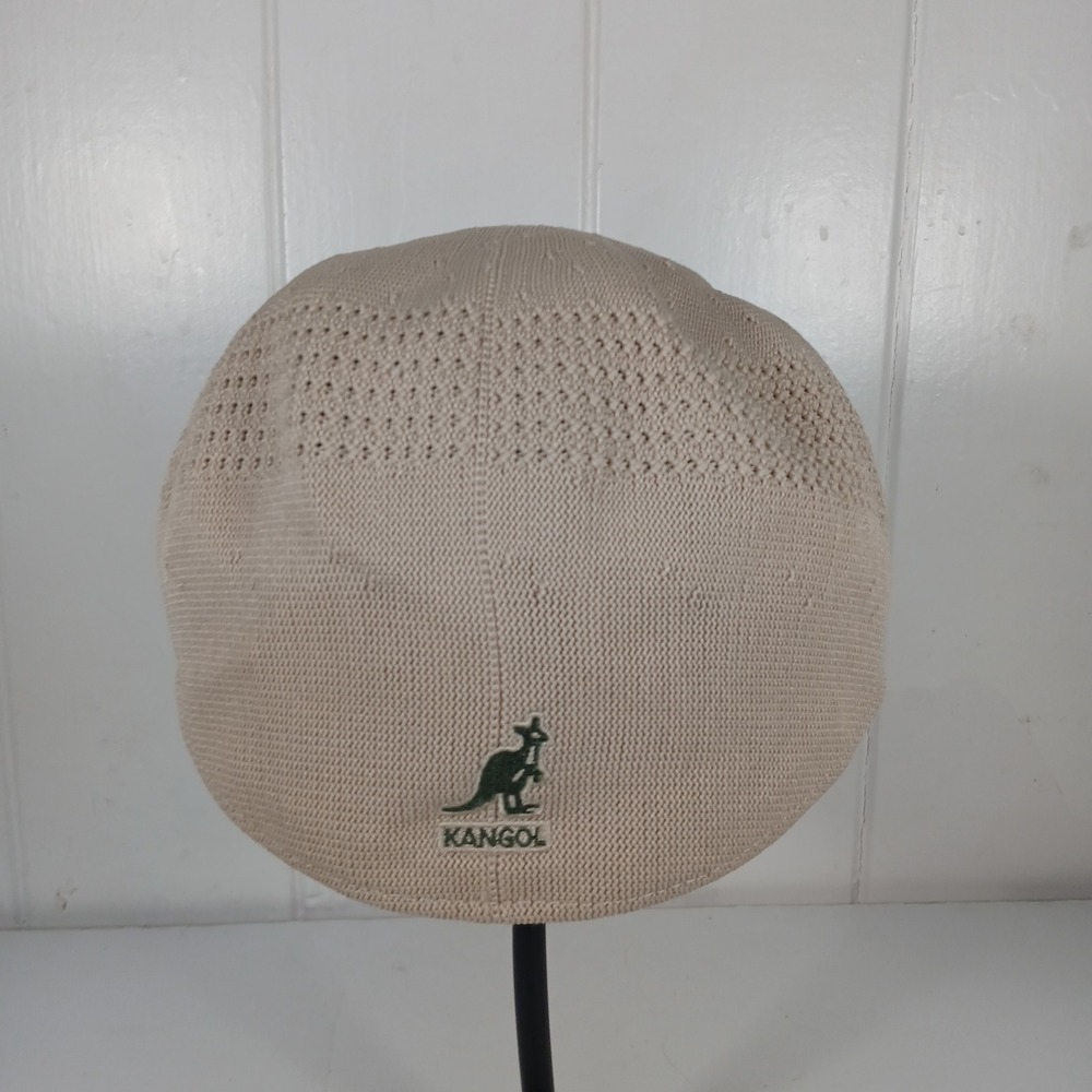 Kangol Ventair Cap Mens Small Beige Tan Mesh 504 Flat Ivy Hat 0290BC